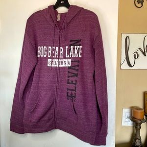 EUC maroon Big Bear California hoodie